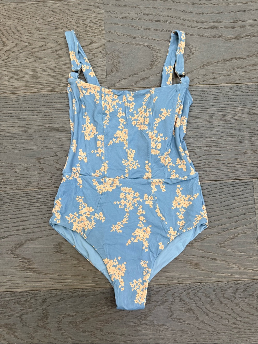 Revel Rey Blue Botanical Hunter One-Piece Swimsuit - Picture 14 of 16